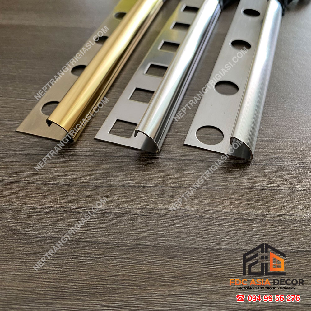 Nẹp Inox góc tròn
